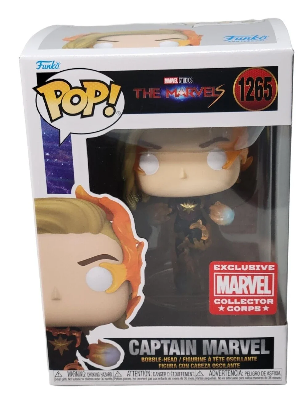 Funko Pop! Captain Marvel #1265 Marvel Collector Corps Exclusive The Marvels New